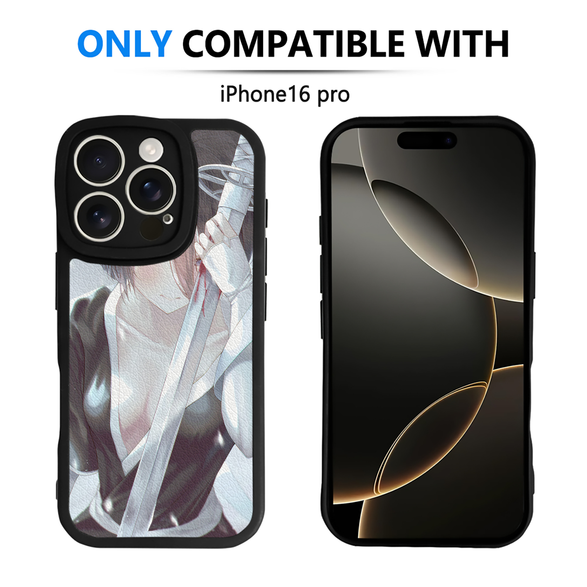（画像用） ブリーチ BLEACH 【iPhone 16シリーズ対応】シリコンスマホケース（レザー調） 材質：シリコン